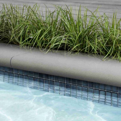 Sandstone-Bullnose-Cap-Grey SANDSTONE BULLNOSE (14 x 48) | Techo-Bloc - Image 2