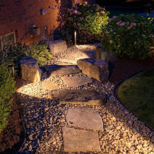 bold-dax-high-path-light-landscape-lighting-gta BOLD Dax High 19" Low Voltage LED Path Light – Black Anodized Aluminum with Adjustable Beam - Image 6