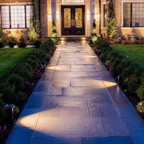 dax-low-8in-black-led-path-light-bold-lighting BOLD Dax Low 8" Low Voltage LED Path Light – Black Anodized Aluminum with Adjustable Beam - Image 1