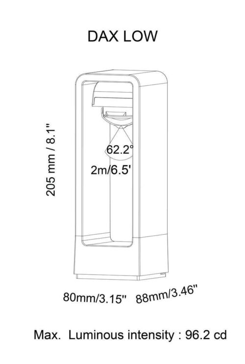 BOLD Dax Low 8" Low Voltage LED Path Light – Black Anodized Aluminum with Adjustable Beam - Image 9