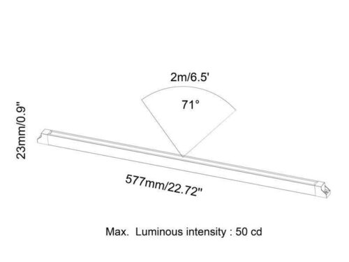edge-21-neat-warm-inviting-undercap-light-for-outdoor-spaces BOLD Edge 21 Neat Low Voltage LED Undercap Light – 577mm (21-Inch) Without Bracket, Black Anodized Aluminum - Image 6