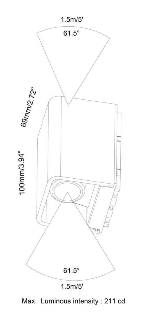 BOLD Dax Up Down | Black or White| Aluminum - Low Voltage LED Wall Light - Image 7