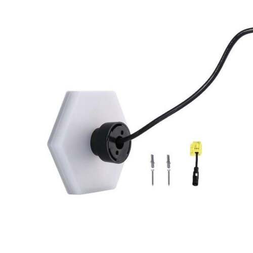 BOLD Prism Backlit 4 Low Voltage LED Wall Light – 100mm (4-Inch) Hexagonal, Black Polycarbonate with 360° Glow - Image 6