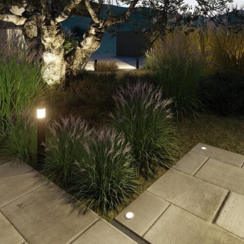 prism-high-24-inch-led-path-light-low-voltage-black-anodized-aluminum BOLD Prism High 24" Low Voltage LED Path Light – Black Anodized Aluminum with 360° Glow - Image 1