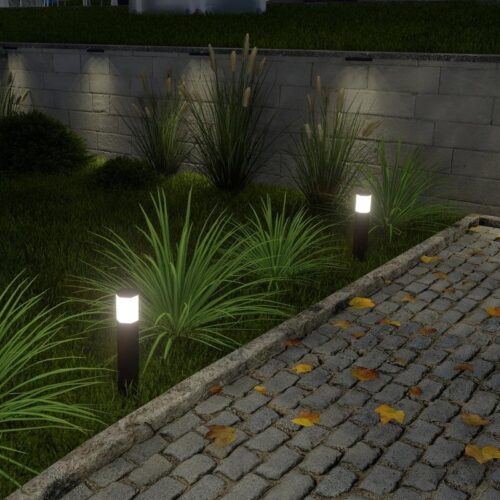 prism-low-15-inch-led-path-light-low-voltage-black-anodized-aluminum BOLD Prism Low 15" Low Voltage LED Path Light – Black Anodized Aluminum with 360° Glow - Image 1