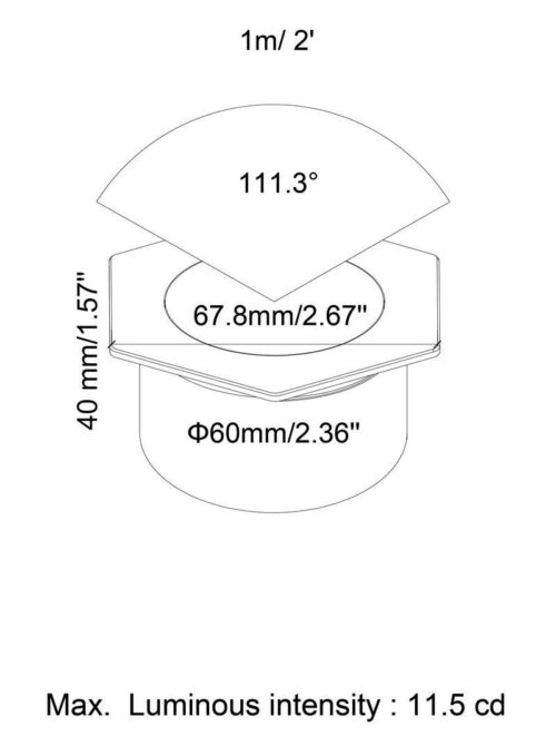 ruby-hex-60mm-low-voltage-recessed-light-for-paths BOLD Ruby 60mm (2 3/8") Low Voltage LED Recessed Light - Image 24
