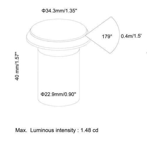 silo-mini-led-recessed-light-durable-polycarbonate-design-for-outdoor-spaces BOLD Silo Mini 22mm (7/8-Inch) Low Voltage LED Recessed Light – Black Polycarbonate with 360° Glow - Image 8