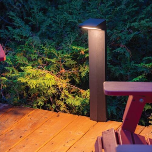 BOLD Silva High 24" Low Voltage LED Path Light – Black Anodized Aluminum with Downward Glow - Image 6