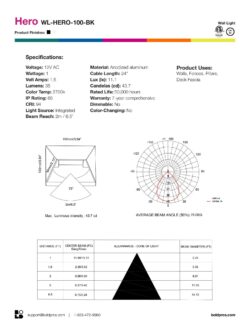 BOLD Hero | Black or White | 100mm (4") Low Voltage LED Wall Light - Anodized Aluminum - Image 12