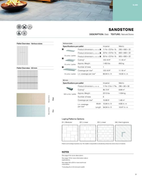 Sandstone Slab 50mm | Techo-Bloc - Image 3