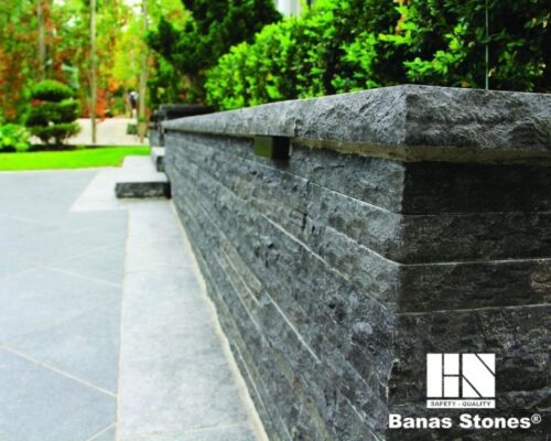 Wall_Coping_7 BANAS 2'' x 12'' x 48'' Natural Stone Coping - ROCKFACE - Image 5